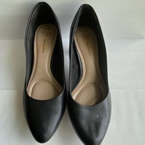 Time And Tru Memory Foam Black Size 7'1/2 W | Women's dressed heel Shoes